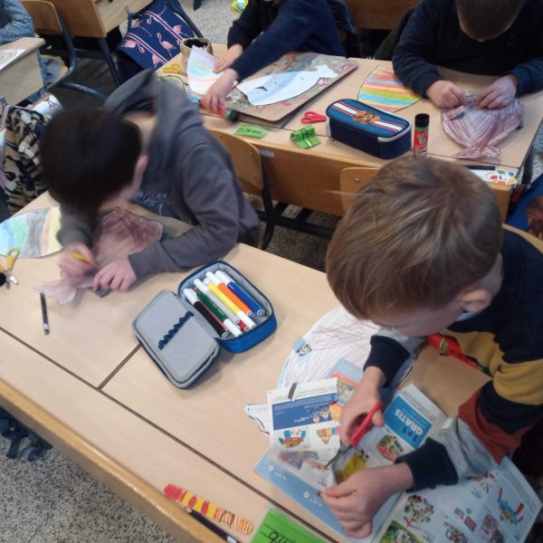 1c knutselt: bosmonstertjes en sintzak