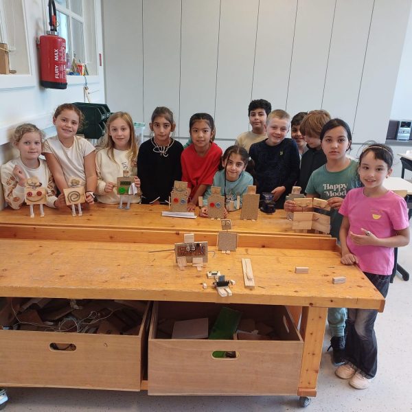 Robot in de techniekles