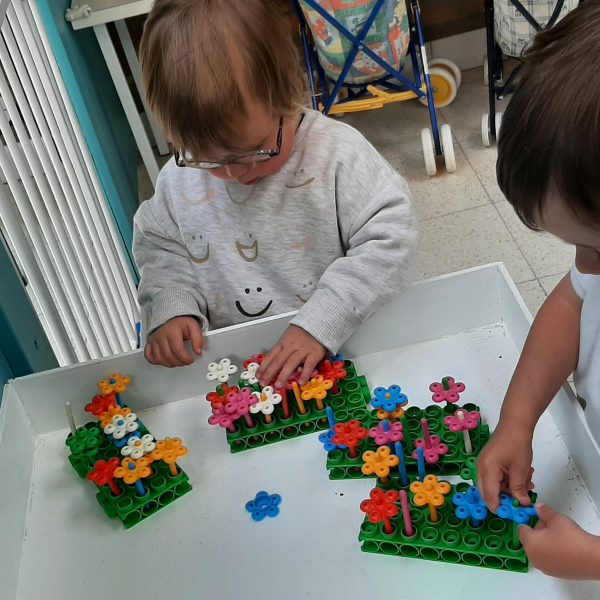 DOLFIJNENKLAS: bloemetjes in de lente