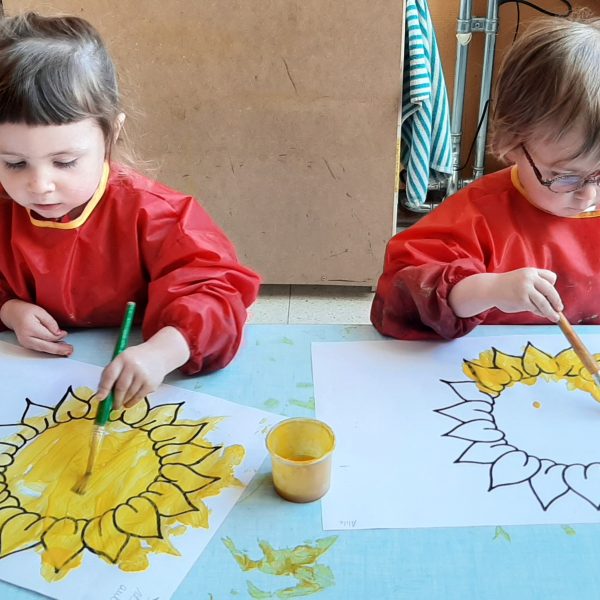 DOLFIJNENKLAS: bloemetjes in de lente
