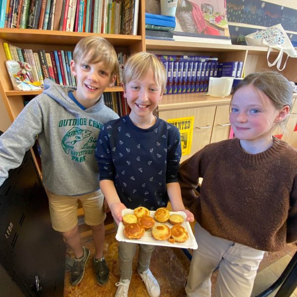 Cake party in het vijfde leerjaar