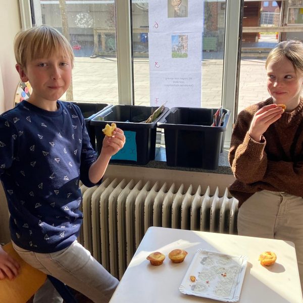 Cake party in het vijfde leerjaar