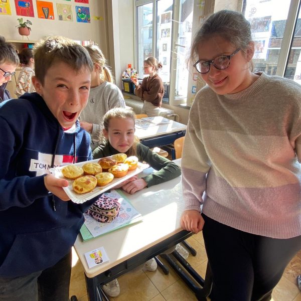 Cake party in het vijfde leerjaar