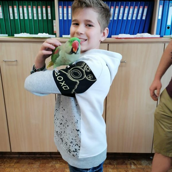 Hoog bezoek in klas 4B